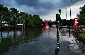 Gallows Corner flooding Fri 25 June 2021