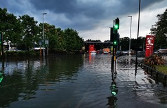 Gallows Corner flooding Fri 25 June 2021