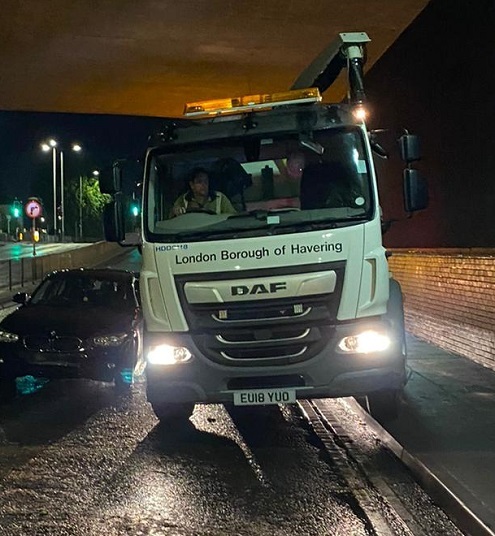 Havering Council truck in Romford