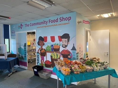 Food shop at Harold Hill hub
