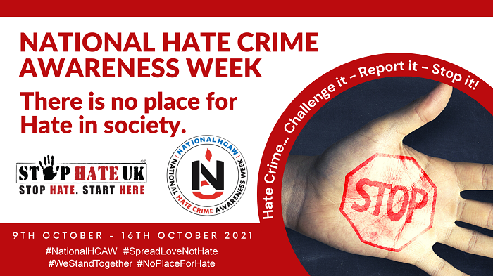 Hate Crime awareness week 2021 banner 700px