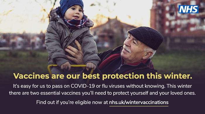 Winter vaccines banner Oct 2021
