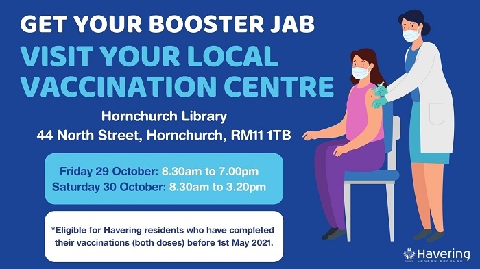 Hornchurch Library vaxxes 31 October
