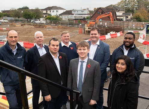 Leader at grounbreaking ceremony in Hornchurch 10 Nov 2021