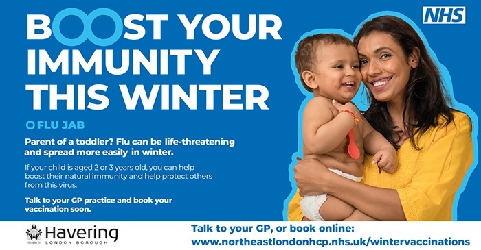 Boost immunity banner - mother and child