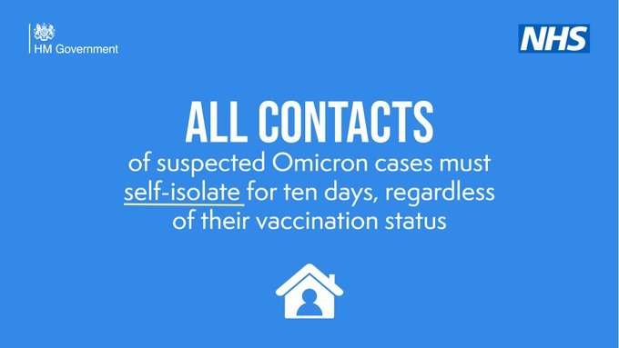 Omicron isolation banner