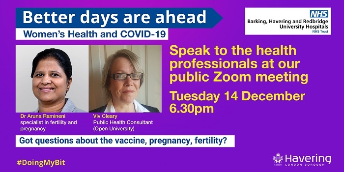 Women's vaccines Q&A Dec 2021 banner