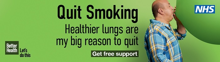 Quit smoking Jan 2022 campaign banner