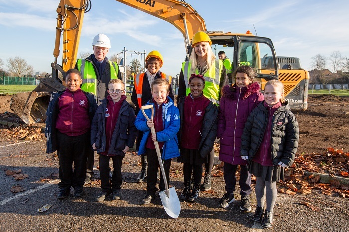 Rainham Leisure Cenre ground-breaking 12 Jan 2022