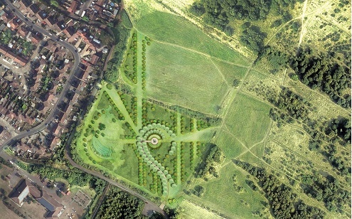 Memorial Woodland aerial visualisation