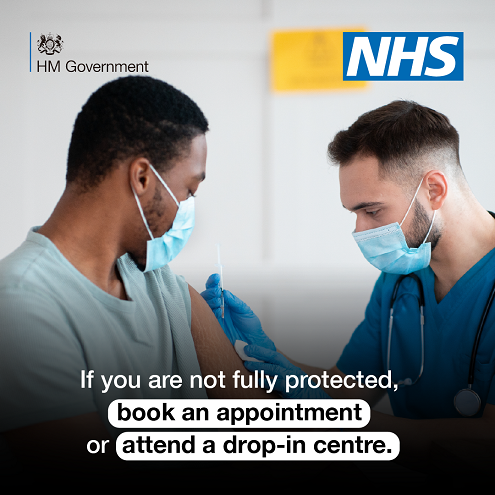 Get boosted young person getting jab Jan 2022