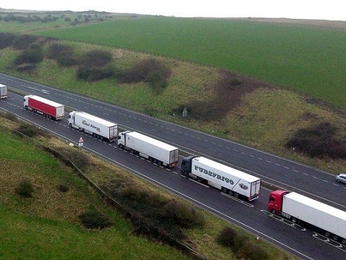 Lorry queue