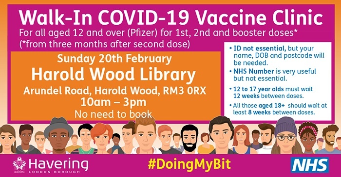 Local COVID vaccination Feb 2022