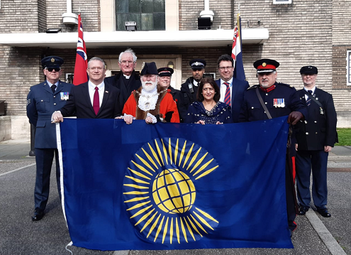 Commonwealth flag raising 14 March 2022