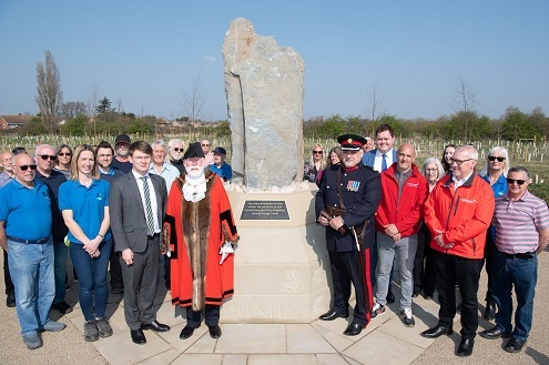 Covid memorial woodland opening 23 March 2022