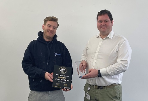 Picture of Best Tradesperson winner at the Havering Small Business Awards 2022