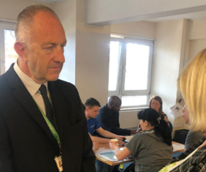 Ray Morgon at one-stop shop at YMCA 8 June 2022