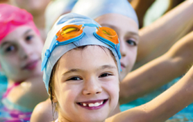 Children in swimming pool