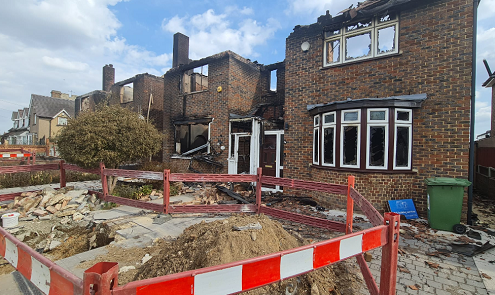 Homes in Wennington destroyed by fire July 2022