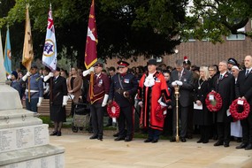 Civic party at Coronation Gardens for Remembrance Day 2022
