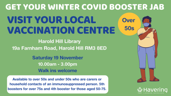 Winter COVID booster vaccine pop up over 50s 19 Nov 2022