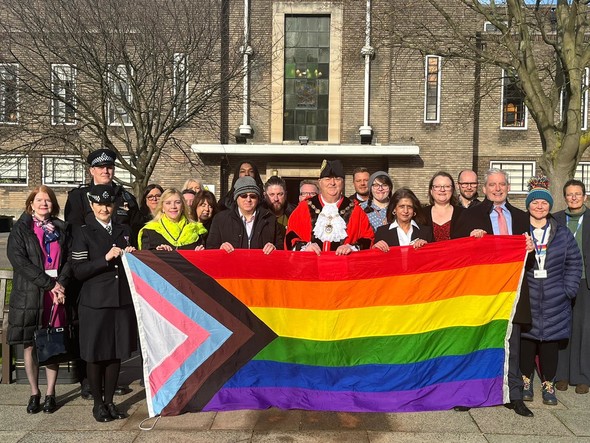 LGBT History month 2023 flag raising ceremony