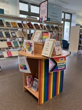 LGBT History Month Rainham Library display