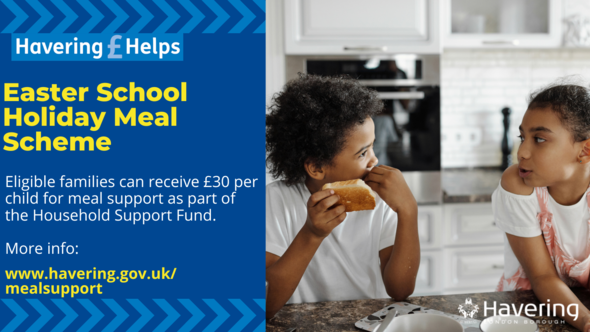 Easter school holiday meal scheme