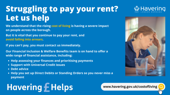 Struggling to pay rent - let us help