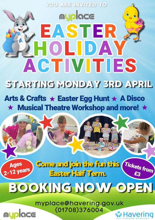 MyPlace Easter Holiday activities