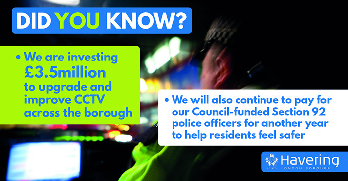 Did you know? We're investing in CCTV and S92 police