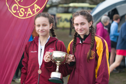 Olivia and Isabel Forrest runners at Harrow Lodge Junior Parkrun