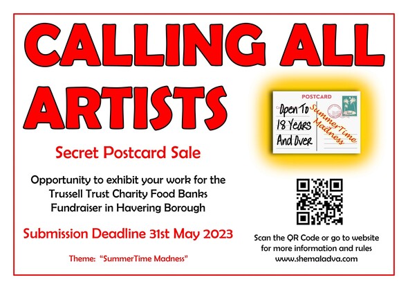 Calling all artists - secret postcard sale 