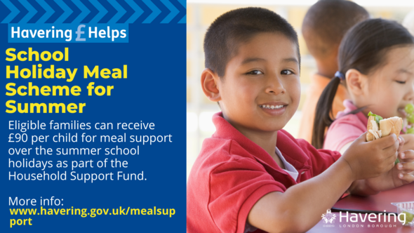 School holiday meal scheme Summer 2023