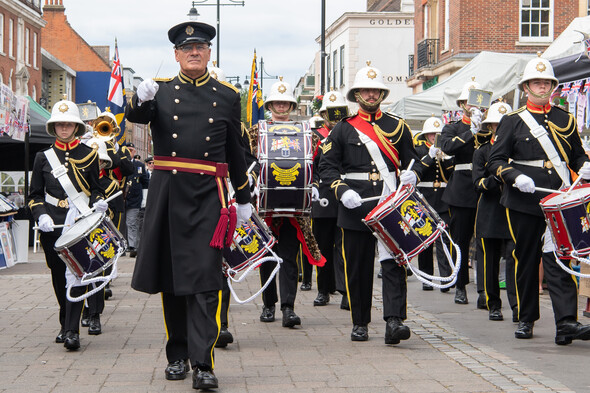 Armed Forces Day parade 2023 band in Romford Market