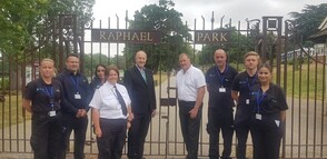 New Enforcement officers crackdown on litter Raphael Park