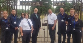 New Enforcement officers crackdown on litter Raphael Park