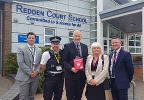 Bleed kit launch at Redden Court School