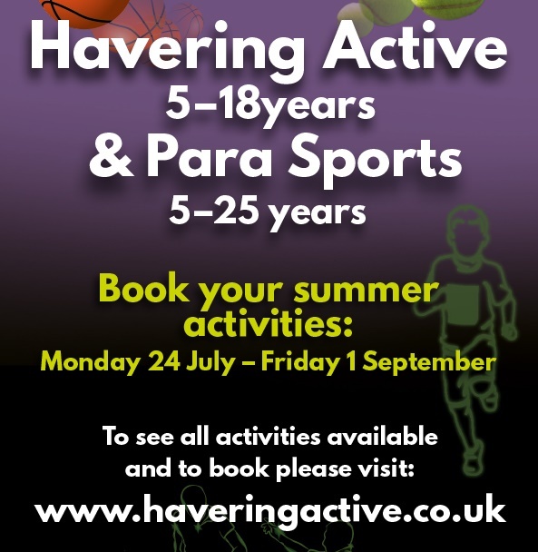 Havering Active Summer sports activities cropped