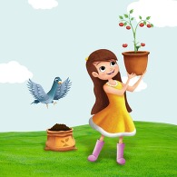 Margot and the magical plant