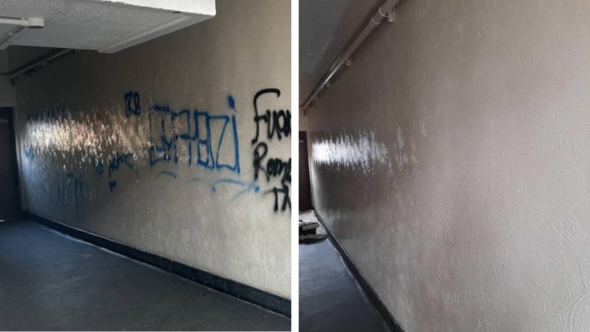 Farnham and Hilldene graffiti removal