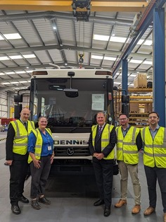 New waste contract vehicle depot visit