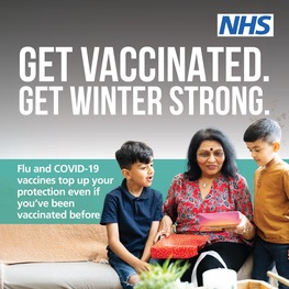 Get Vaccinated stop the winter spread, get winter strong