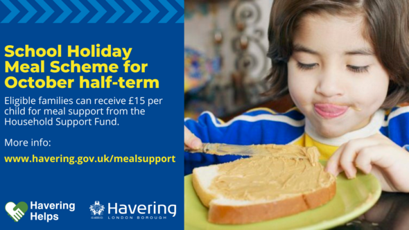 Havering Helps School holiday meal scheme October 2023
