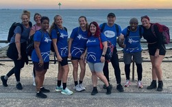 Havering Mind sponsored walk arrive at Southend