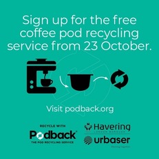 Coffee pod recycling ad
