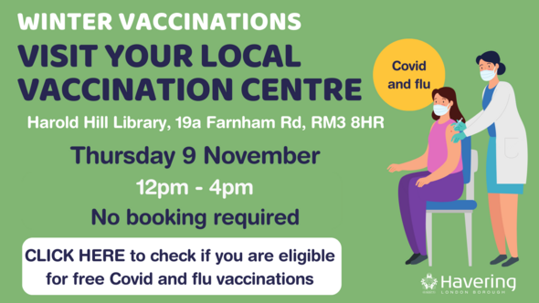 Winter vaccinations booster jabs 9 Nov click here