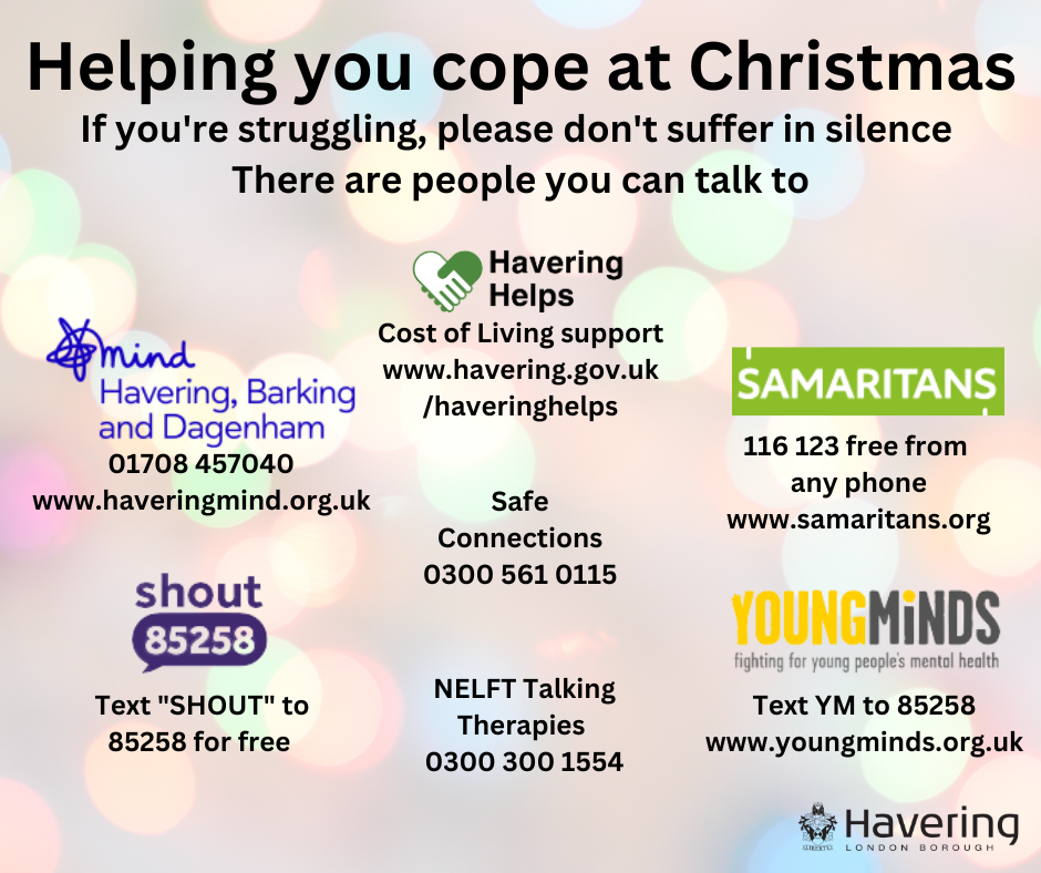 Christmas support and contacts