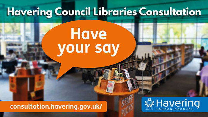 Library consultation graphic - Have your say 