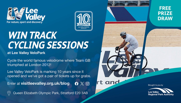 Lee Valley Park - win track cycling sessions ad